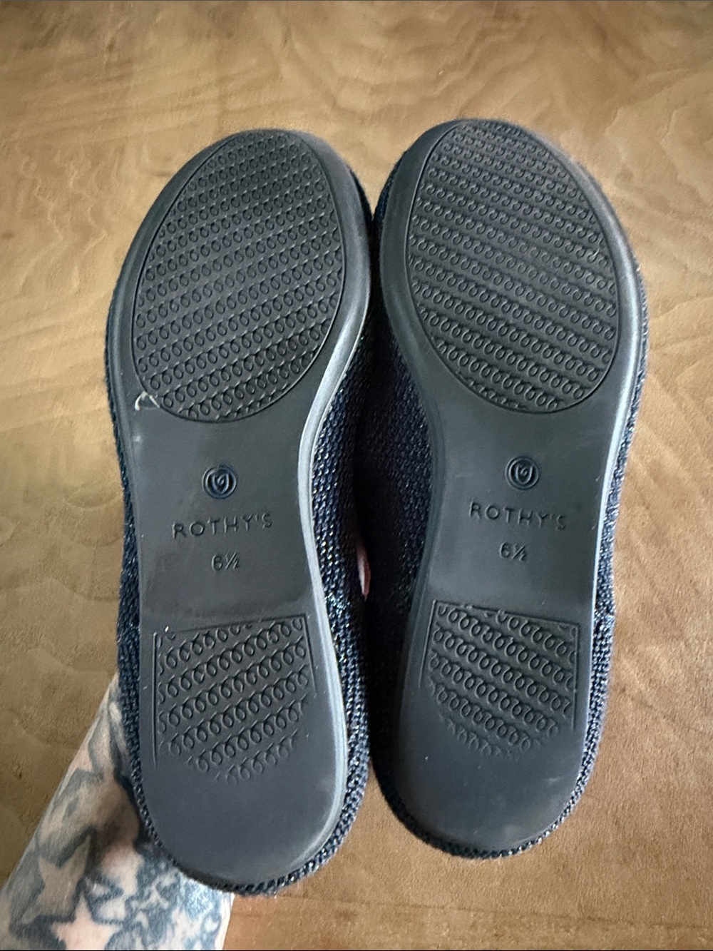 Rothy’s The Flat Retired Metallic Lattice Size 6.5 - Picture 6 of 8